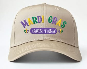 Glittered Mardi Gras Trucker Hat: Sequin Parade Patch, Adult  display picture 1