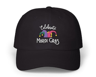 Embroidered Mardi Gras Baseball Cap, New Orleans Carnival Hat
