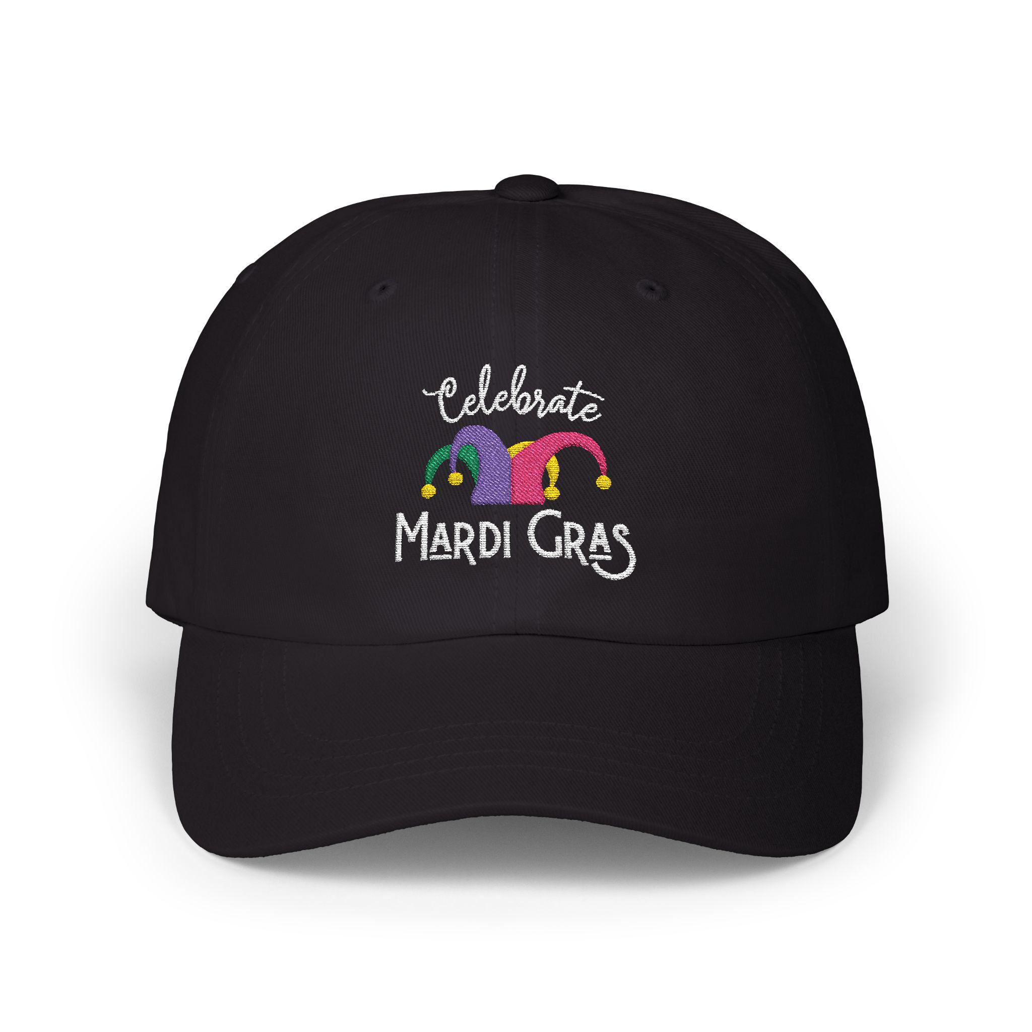 Embroidered Mardi Gras Baseball Cap, New Orleans Carnival  display picture 2