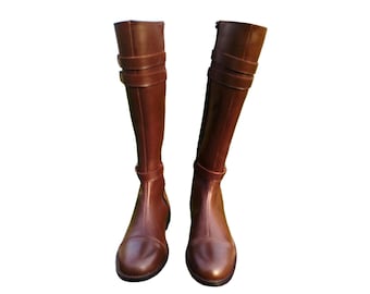 Leather Handmade Horse Riding Boots | Leather Vintage Boots | Horse Riding Boots | Tall Riding Boots | Vintage Boots For Men and Women