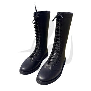 Men&#39;s Pro Wrestling Shoes | Handmade Wrestling Long Boots | Professional Wrestling Boots | Custom Wrestling Lace up Boots