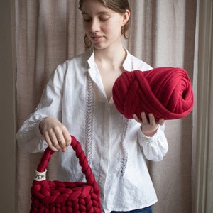 Strickanleitung VER.WOVEN Tasche | Strickende Handtasche | Strickmuster | Muster | Gebrauchsanweisung | Handstricken | Einkaufstasche | Benutzerdefiniert | Besonders