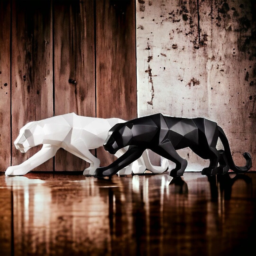 新品同様 Leopard Nordic Gift Perfect the Statue Figurine Sculpture 工芸品