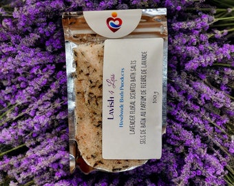 Lavender Floral Scented Bath Salts