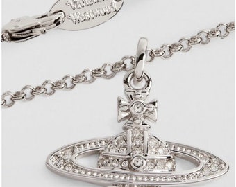 Silver Vivienne Westwood Halo Necklace