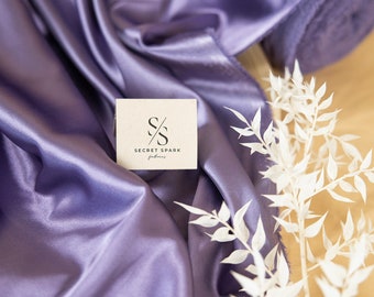 NEW Amethyst Purple Soft Silky Satin Fabric, 1 Way Stretch for Gowns, Lingerie, Slip Dress, Negligees, Ties | Iconic SecretSparkFabrics