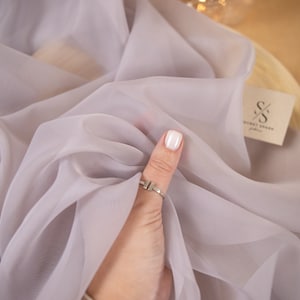 pastel grey dress Pastel Lavender Grey Bridal Ensemble – Luxury Handcrafted Nikah Dress –  Kehkeshan main image 0
