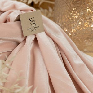 Rose Shadow Stretch Velvet Material by the yard – Premium 4-Way Velour Fabric for Dresses, Pillows, Crafts, Bridal and Event Decor | Rich