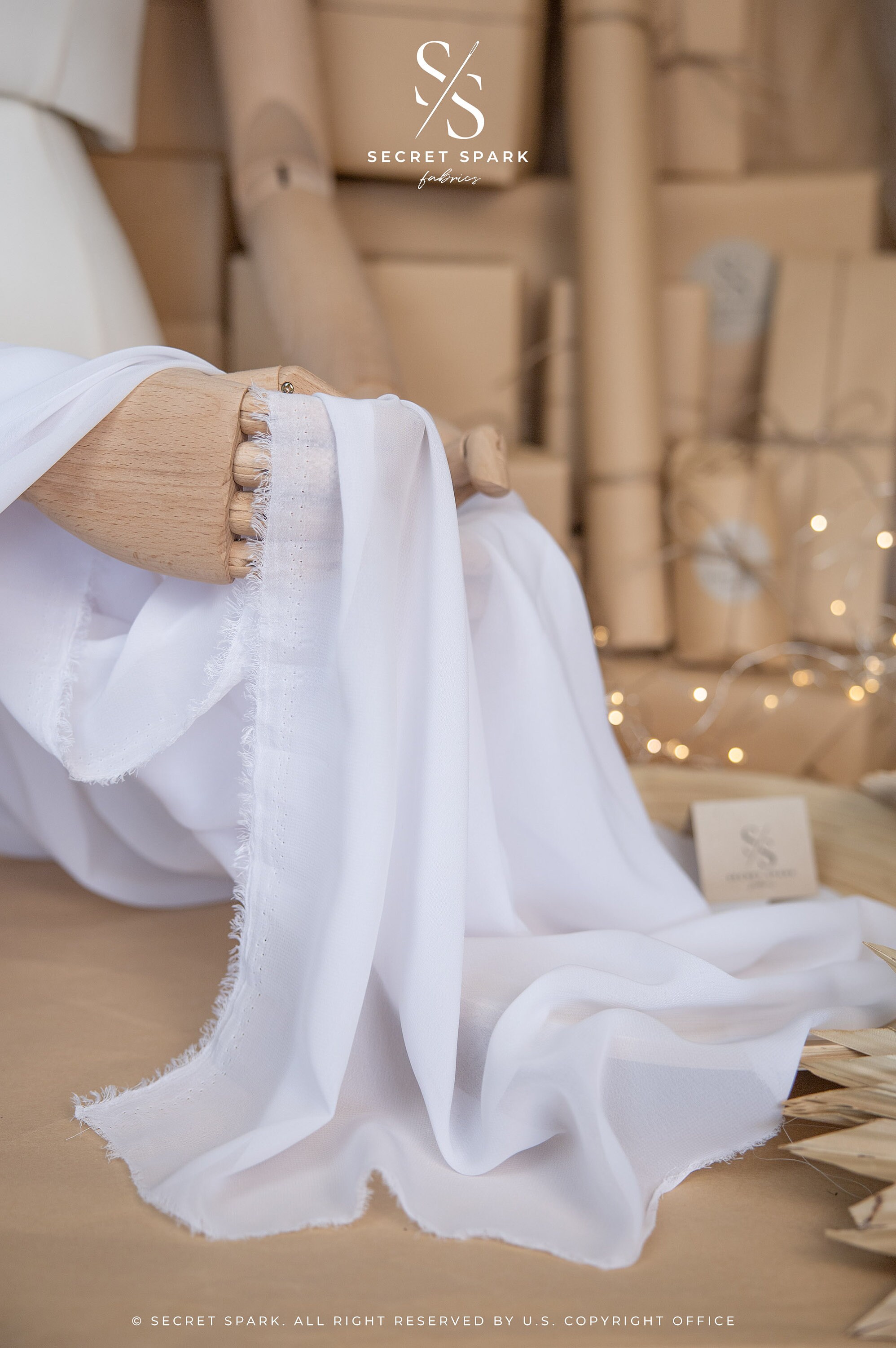 white chiffon dress material White chiffon flowers lace wedding dress tail dress fabric mesh  three-dimensional embroidered skirt accessories