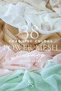 38 colors Power Mesh Fabric by the Yard, 4 Way Stretch Nylon & Spandex Power Mesh Material for Swimwear, Dance Wear, Dress Lining | Mirage