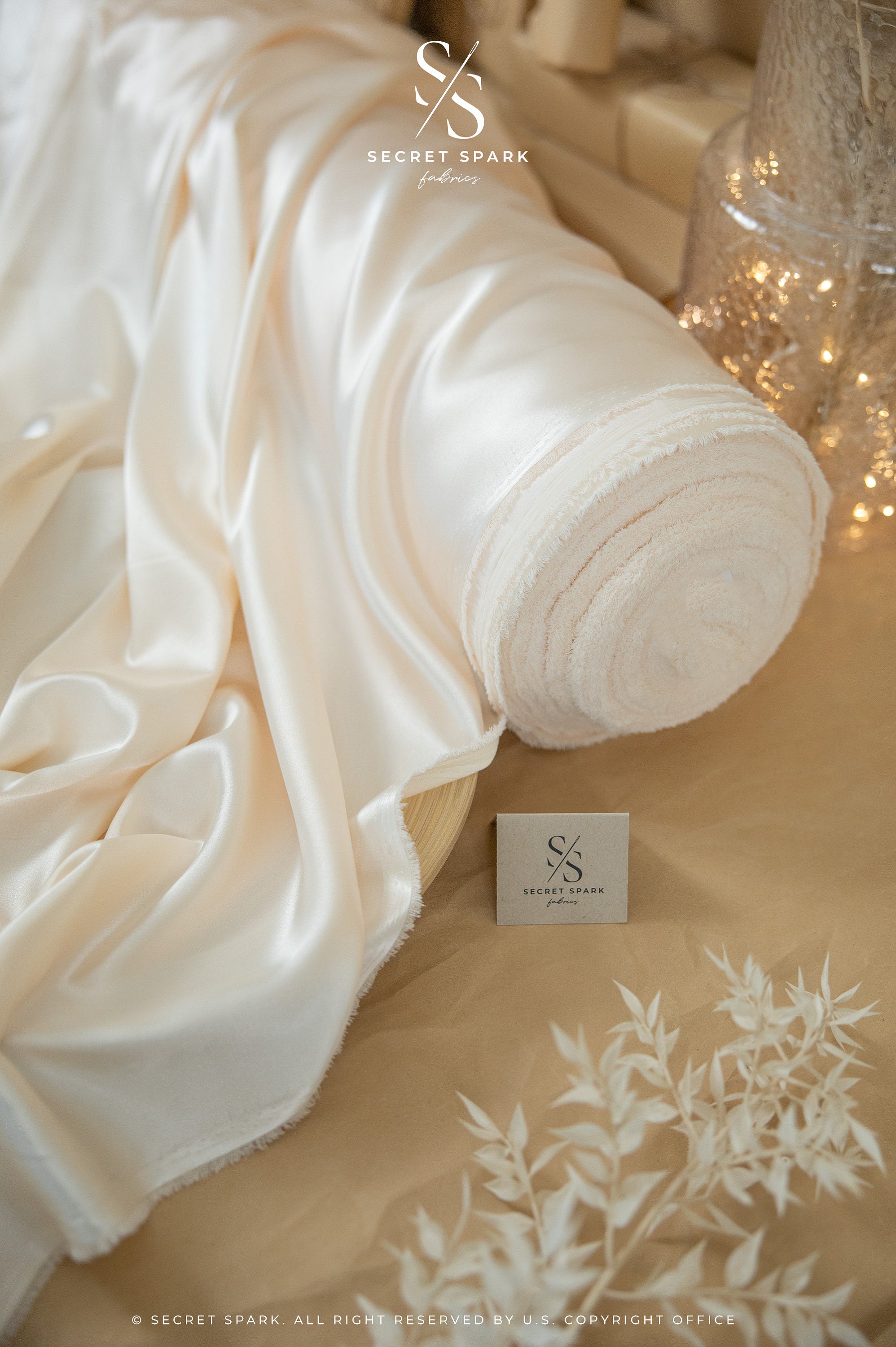 New Ecru Bridal Soft Silky Satin Airy & Light Weight Fabric, One Way ...
