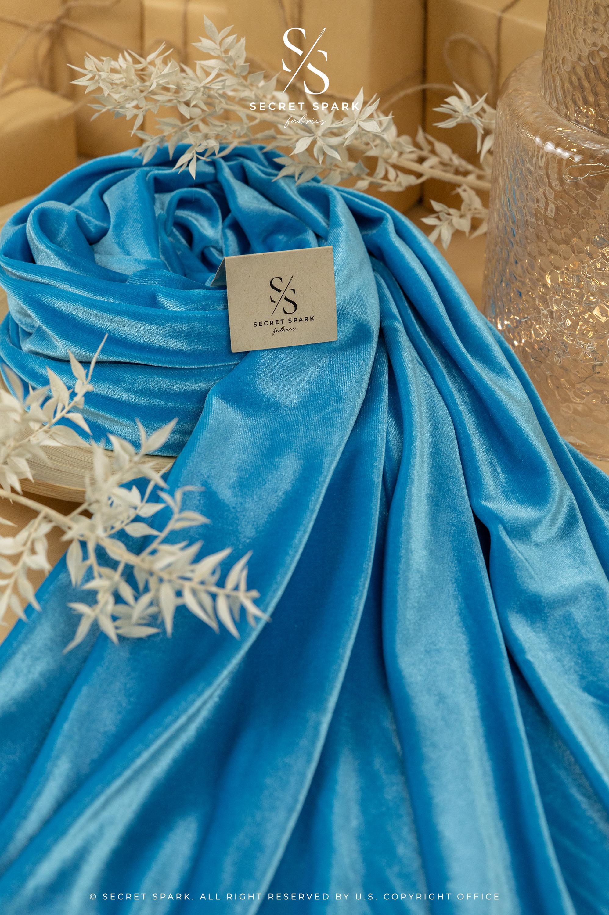 Aqua Velvet Dress - Etsy