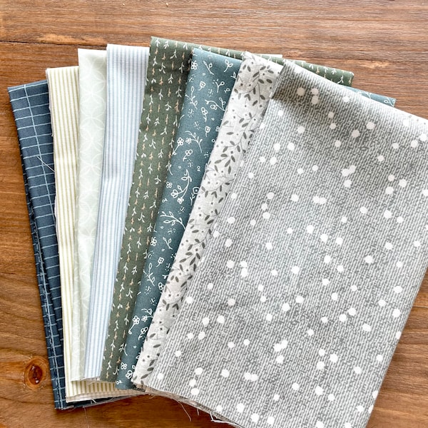 AN EARLY SPRING Fat Quarter Bundle - curated bundle by Frankie & Freddy Co - 8 pieces