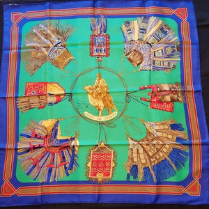Hermes Silk Scarf &quot;Cuirs Du Desert&quot;
