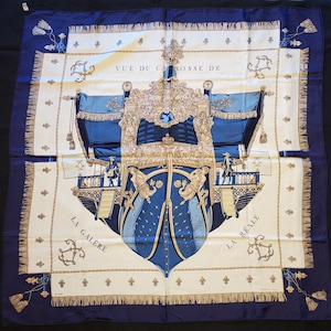 Hermes Silk Scarf &quot;Vue Du Carosse De La Galere
