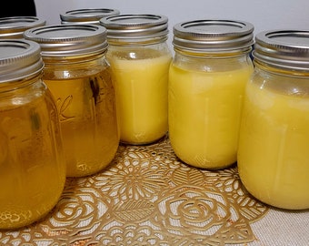 Homemade Desi Ghee, 100% Organic Ghee, Pure Natural Ghee, GrassFed Ghee, Organic Clarified Butter, Desi Ghee, Organic Ghee