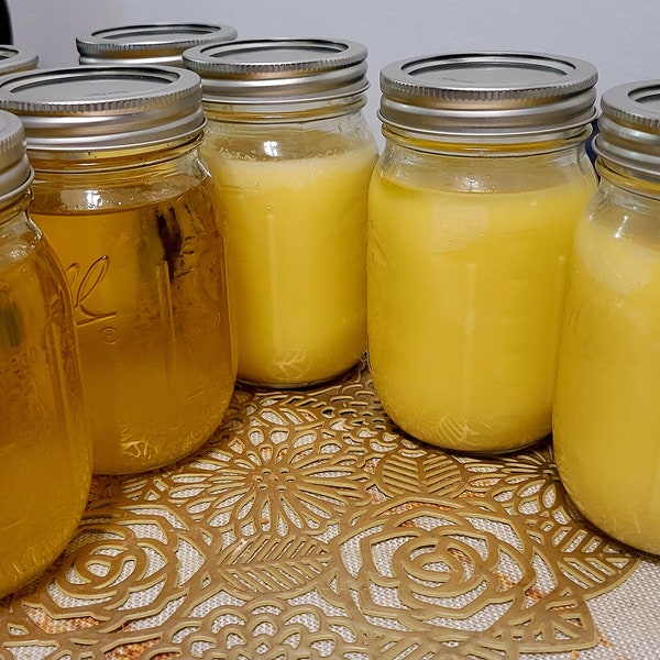 Homemade Desi Ghee, 100% Organic Ghee, Pure Natural Ghee, GrassFed Ghee, Organic Clarified Butter, Desi Ghee, A2 Organic Ghee