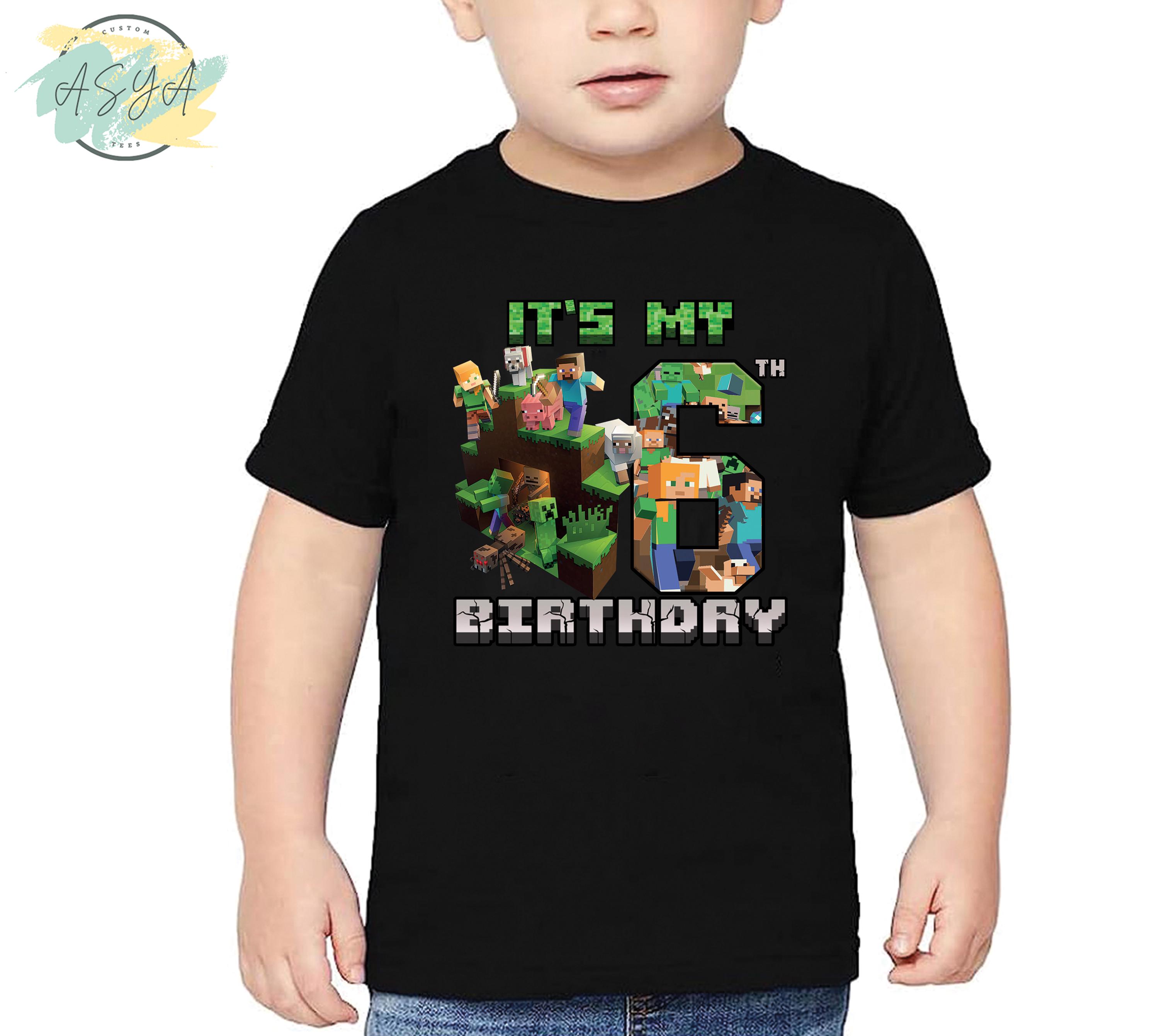 Personalized MineC Birthday Shirt
