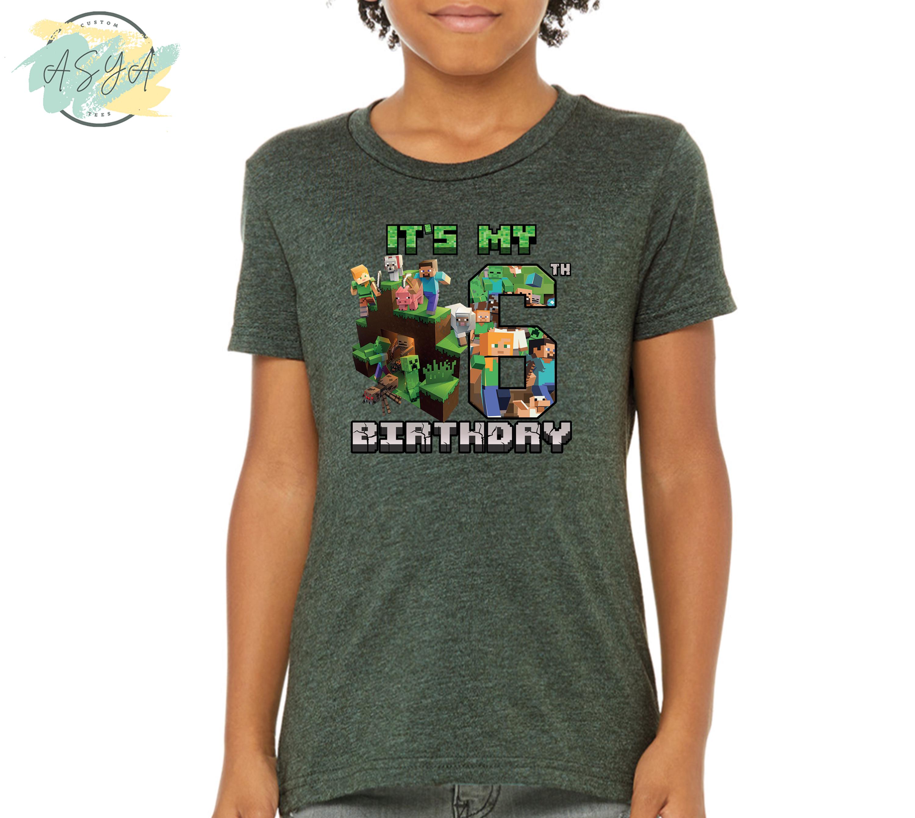 Personalized MineC Birthday Shirt