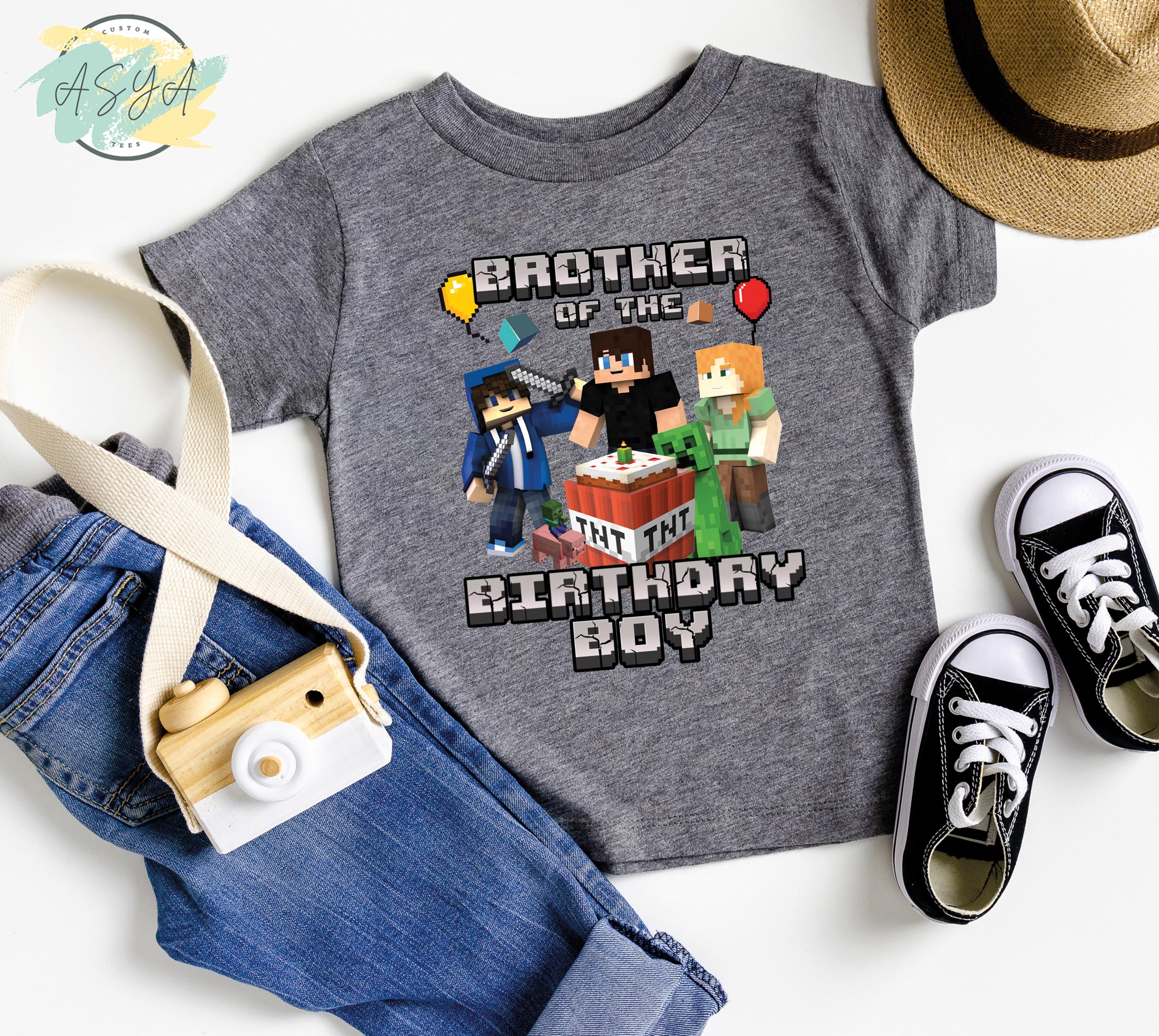 Personalized MineCrft Birthday T-Shirt