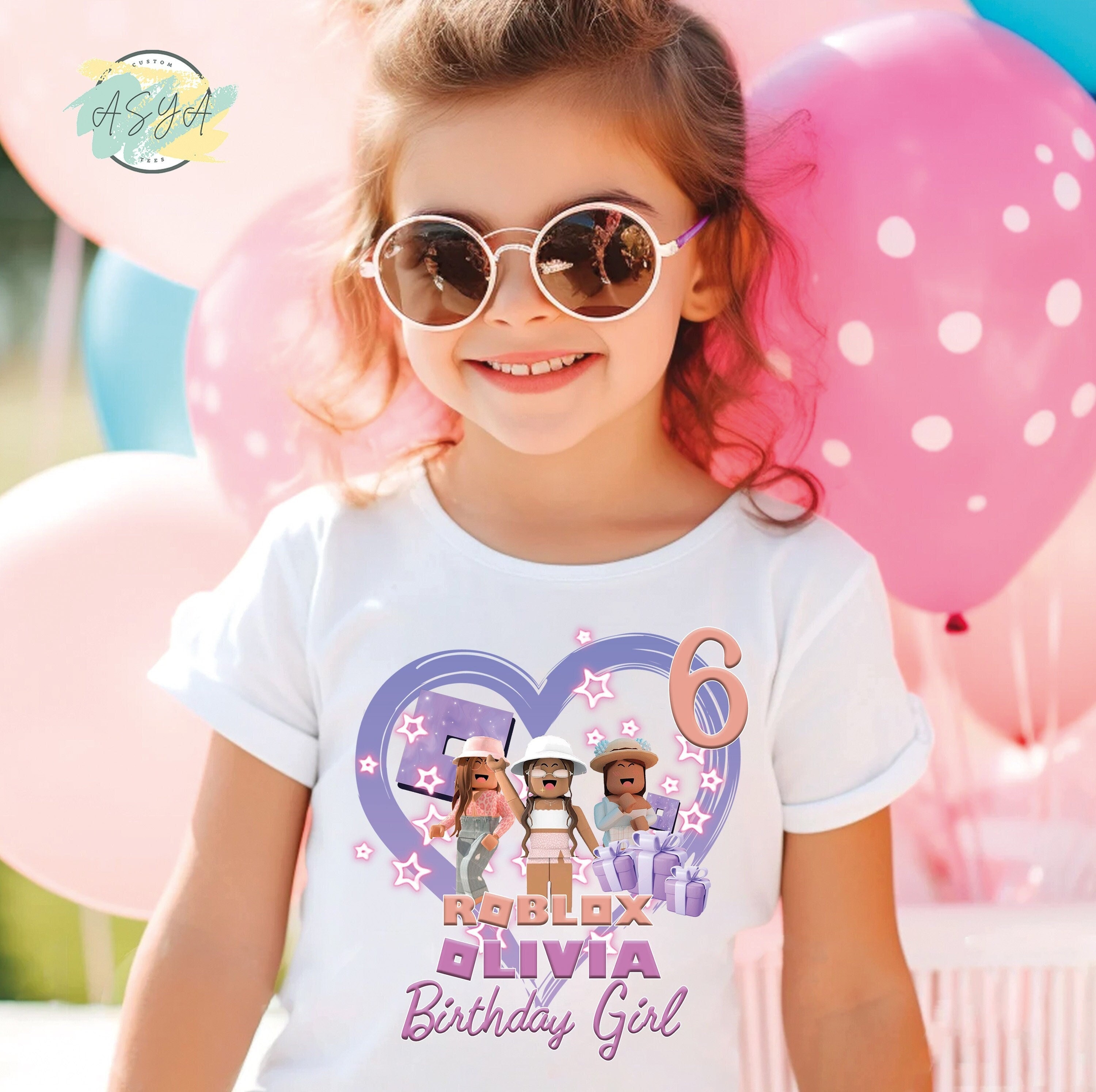 Custom Roblox Birthday Girl Shirt: Personalized Gamer Outfit