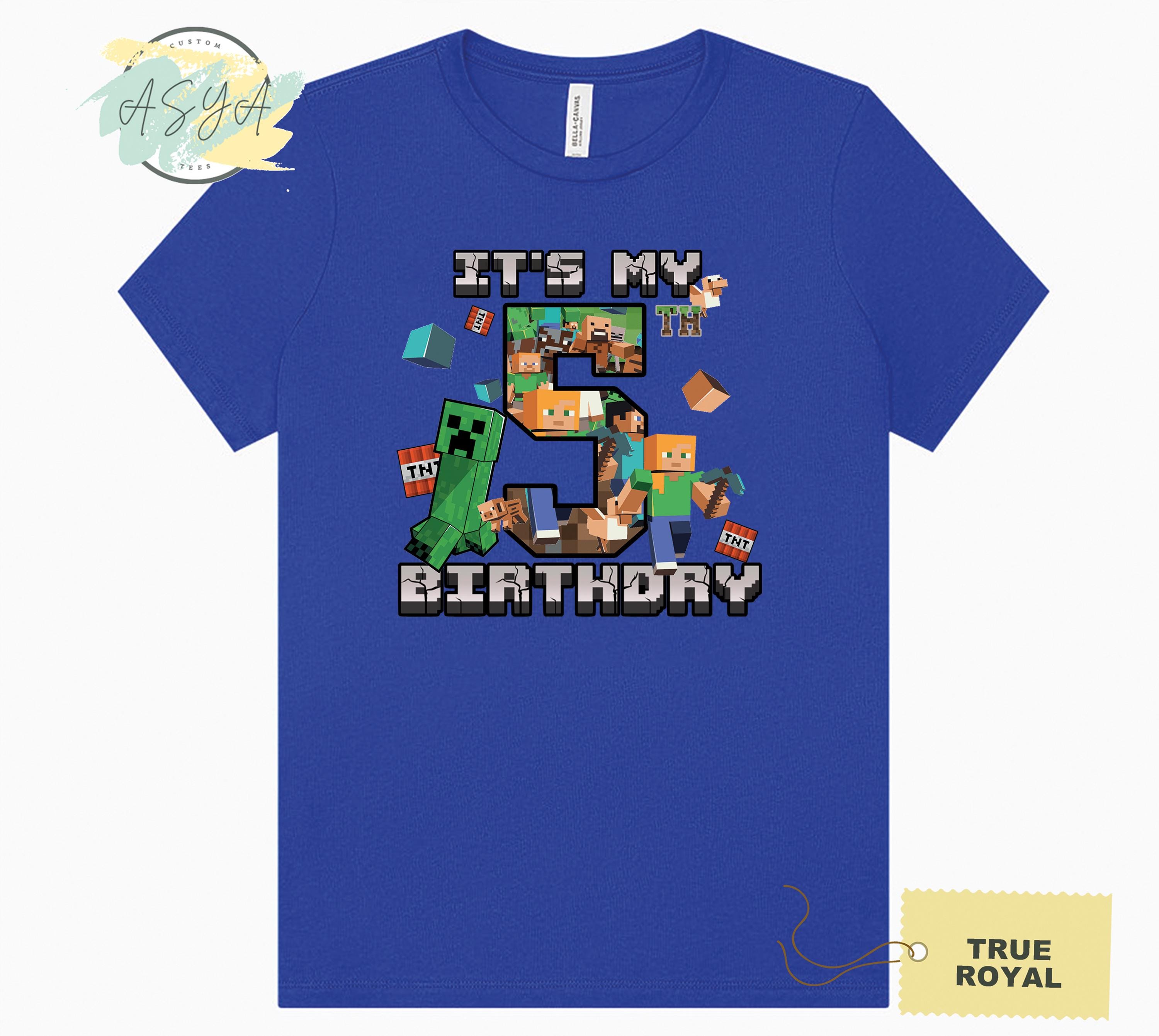 Custom Minecraft Birthday Shirt