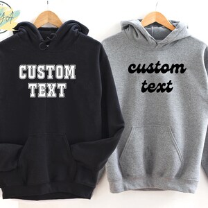 Personalized Hoodie | Custom Text, Photo, or Logo | Design Your Own Hoodie image 4