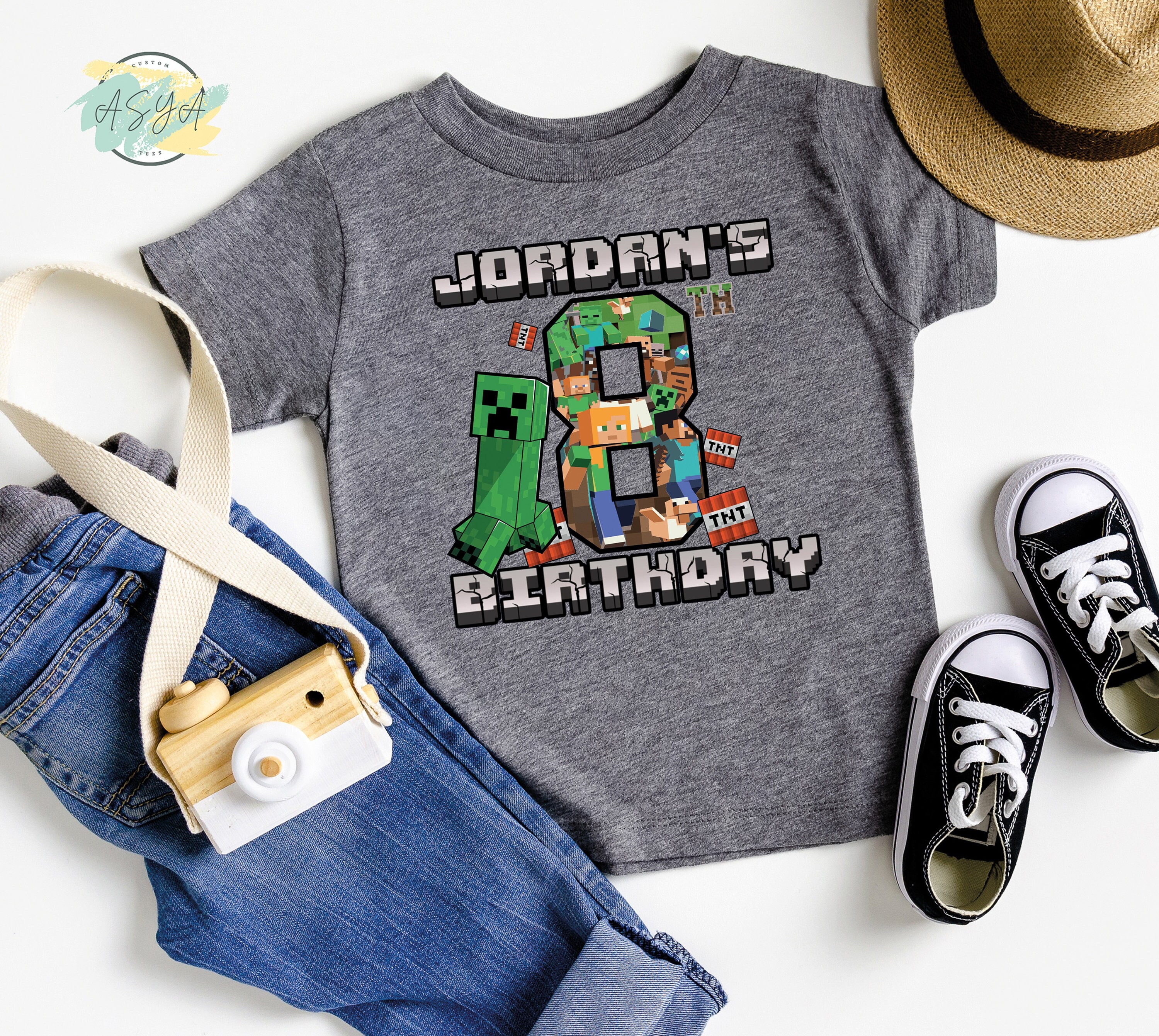 MineC Birthday Shirt (Custom Age)