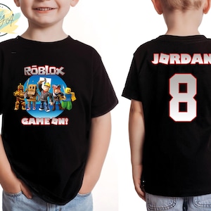 Customized Roblx Birthday Boy Shirt | Personalized Game On Birthday Shirt | Matching Family Video Game Shirts | Birthday shirt with the name