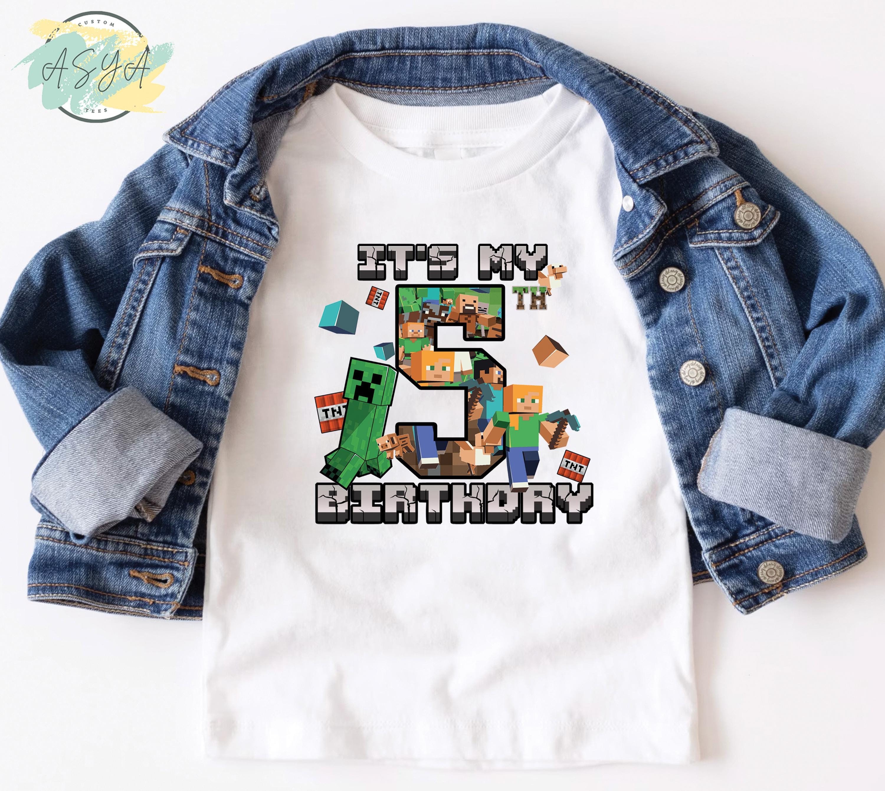 Custom Minecraft Birthday Shirt