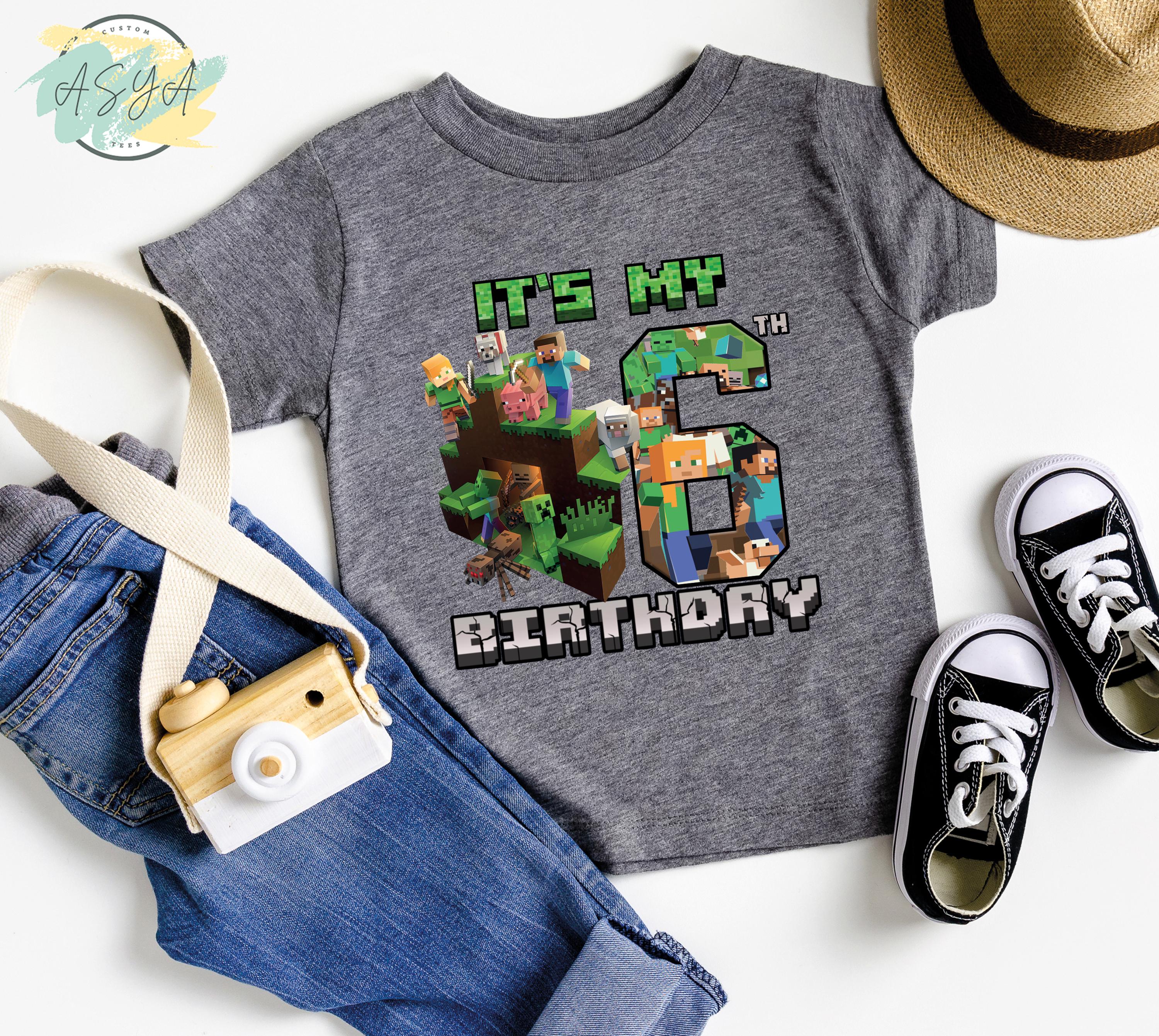 Personalized MineC Birthday Shirt