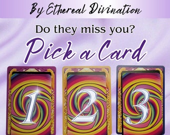 Do They Miss You? Pick a Card Love Reading - Relationship Tarot Cards Reader- Romantic Interest Channeled Messages - No Contact Love Reading