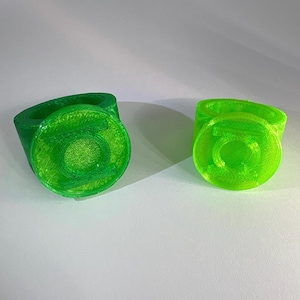 3D Printed Custom Green Lantern Ring Cosplay Fan Art Replica Gift