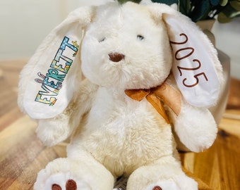 Custom Easter bunny - Easter basket gift - personalized bunny rabbit - stuffed animal - first Easter gift - Easter basket filler