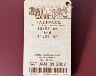 It's a Small World Disneyland Fastpass Bag Tag