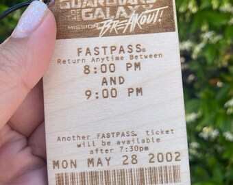 Tower of Terror/Guardians of the Galaxy Fastpass Bag Tag