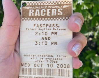 Radiator Springs Racers Fastpass Bag Tag