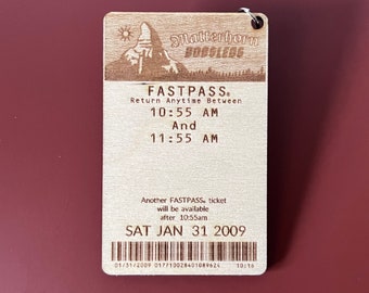 Matterhorn Bobsleds Disneyland Fastpass Bag Tag