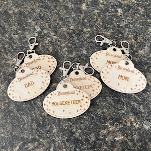 Disneyland Name Tag Keychain