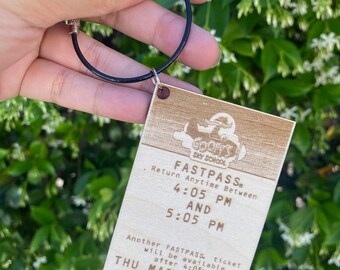 Goofy's Sky School Fastpass Bag Tag