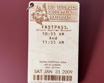 Big Thunder Mountain Railroad Fastpass Bag Tag