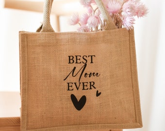 Shopper für Mama Muttertagsgeschenk Tasche aus Jute Geschenk für Frauen