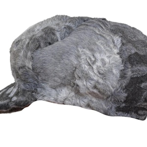 Grey Real Persian Lamb Fur Newspaper Boy Baseball Hat Cap Persian Fur Brim All sizes - Fast Shipping - Gift For Him