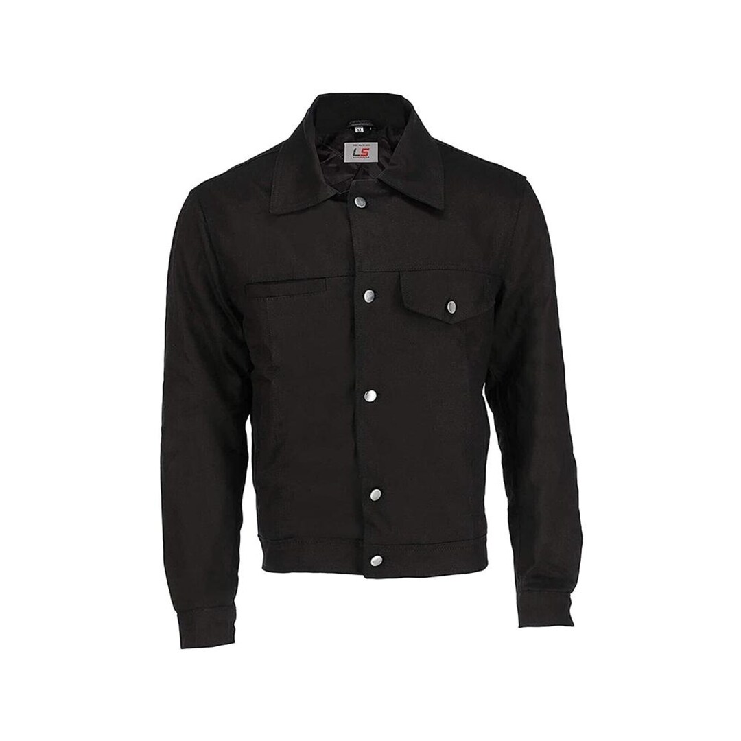 Straight Rip Jacket Men's Black Rip Trucker Jacket | Cotton Casual Denim Style Jacket ...