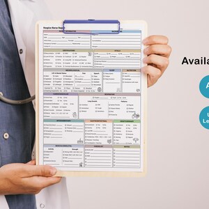 Editable Hospice Nurse Report Sheet | Nursing Visit Template (PDF ...