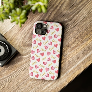 Cute Romantic Love Heart Phone Case Valentines Day Gift Cover fit for iPhone 13 12 Pro 11 14 15 Max