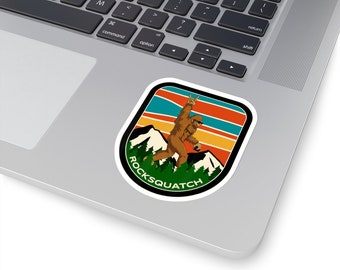 Rocksquatch Sasquatch Kiss-Cut Sticker | Water Bottle, Laptop, Helmet Sticker | 2x2, 3x3, 4x4 Inch Options