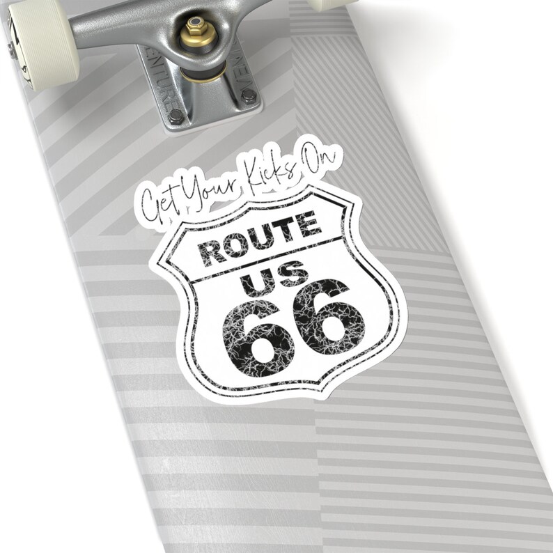 Route 66 Sign Sticker | Handmade Vinyl Decal | Water Bottle, Laptop ...
