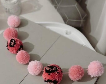 Pink Leopard print Garland