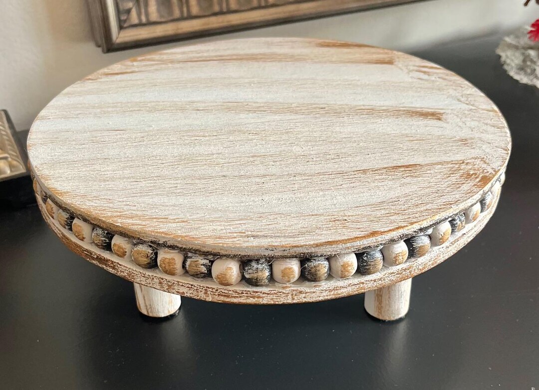 New Rustic Distressed Wood Beaded Riser - Etsy